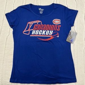 4her, Women’s NHL Montreal Canadiens Short Sleeve T-shirt, Blue